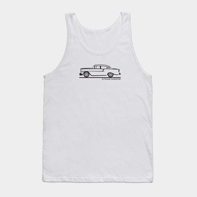 1956 Chevrolet Bel Air Sedan Tank Top by PauHanaDesign